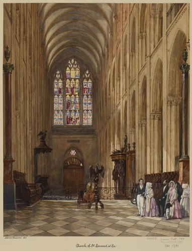 Royal visit to Louis-Philippe: the visit to the Church of St Laurent at Eu, 5 September 1843