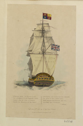 [H. M. S. Victoria and Queen Victoria]