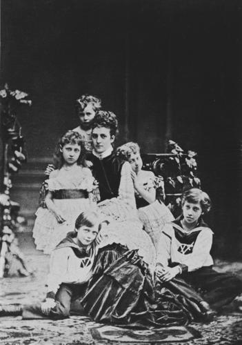 Alexandra, Princess of Wales, with her children Alexandra, Princess of Wales, with her children