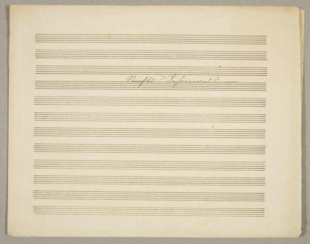 Nichts schöneres / componiert von Albert in Claremont, am Juni 1840 Nichts schöneres / componiert von Albert in Claremont, am Juni 1840