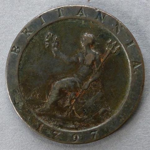 George III copper penny George III copper penny