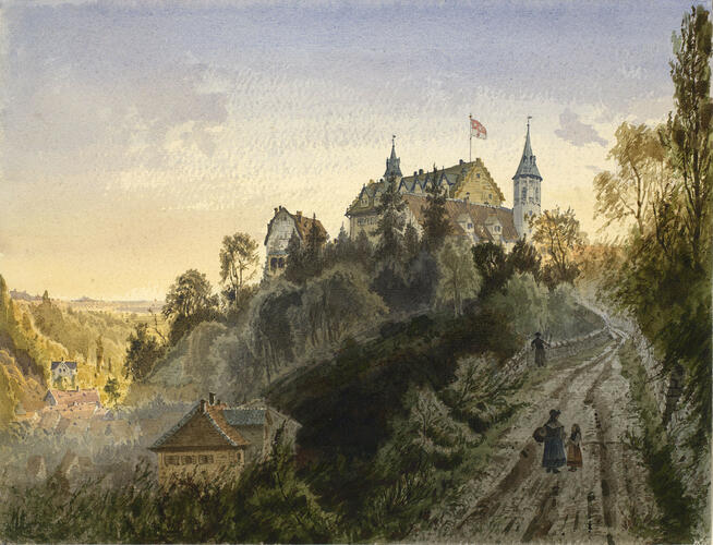 Schloss Schönberg seen from below