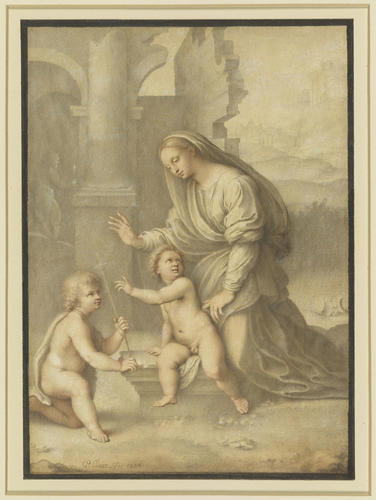 The Virgin, Christ and St John the Baptist; St Joseph in the distance The Virgin, Christ and St John the Baptist; St Joseph in the distance