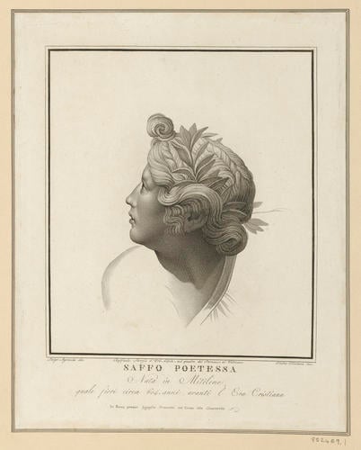 Master: Set of twenty-two prints reproducing heads from the 'Parnassus'
Item: Head of Sappho [from the 'Parnassus']
