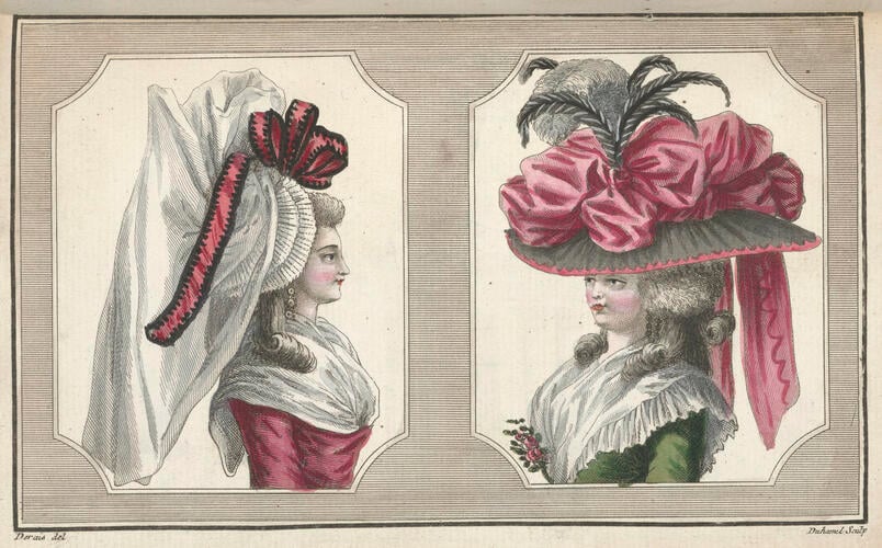 Cabinet des modes : costumes of the ladies of Paris from 1785-86 ; v. 1