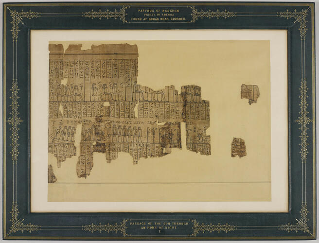 Section of the papyrus belonging to Nesmin, with the eighth hour of the Amduat