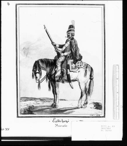 Trooper, Esterhazy Regiment of Hussars. About 1767