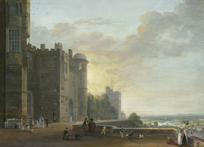 The North Terrace of Windsor Castle, looking west