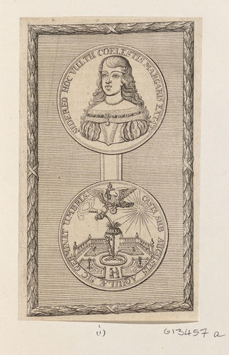 Master: Two medals of Margaret Theresa and Claudia Felicitas
Item: Medal of Margaret Theresa of Spain Master: Two medals of Margaret Theresa and Claudia Felicitas
Item: Medal of Margaret Theresa of Spain