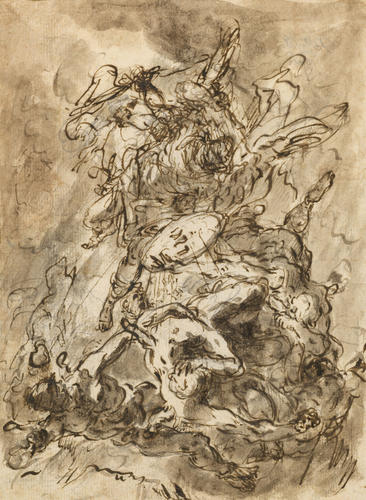 St Michael driving out Satan and his angels St Michael driving out Satan and his angels