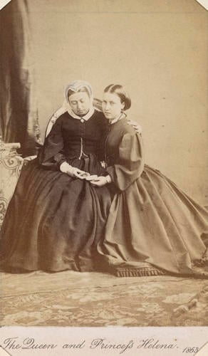 Queen Victoria (1819-1901) and Princess Christian of Schleswig-Holstein (1846-1923), when Princess Helena