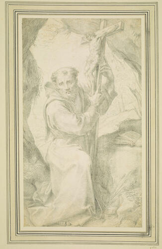 St Francis holding a Crucifix St Francis holding a Crucifix