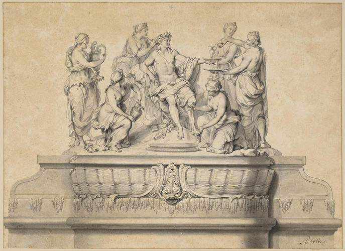 Apollo attended by the nymphs of Thetis