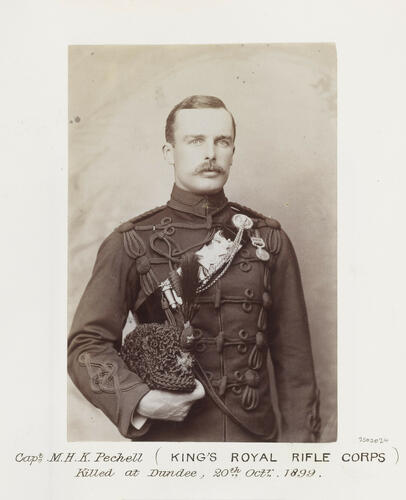Captain MHK Pechell (King's Royal Rifle Corps) killed at Dundee, 20th October 1899: Anglo-Boer War, 1899-1900