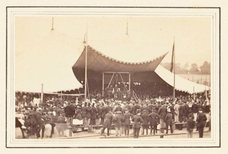 King Edward VII when Prince Albert Edward of Wales, laying foundation stone