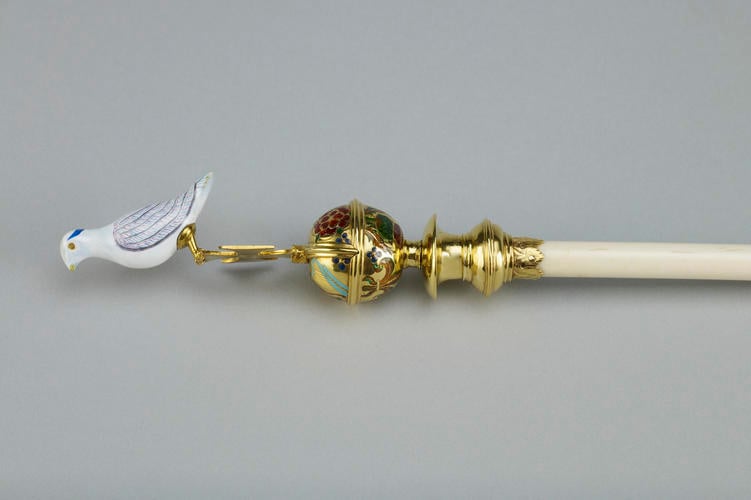 Queen Consort's Rod with Dove Queen Consort's Rod with Dove