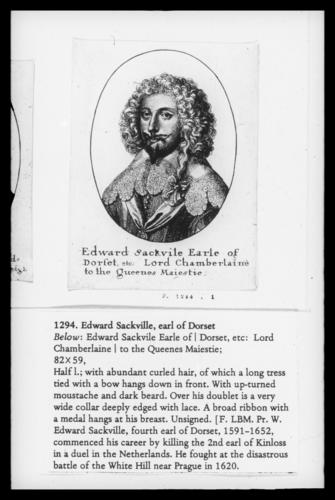 Edward Sackville, Earl of Dorset Edward Sackville, Earl of Dorset