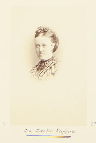 Hon. Horatia Stopford [Photographic Portraits Vol. 4/62 1861-1876]