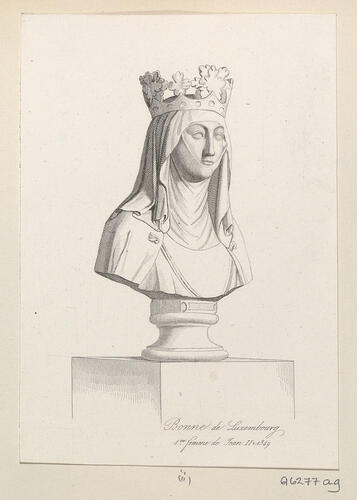 Master: [monuments to French rulers]
Item: Bonne of Luxembourg