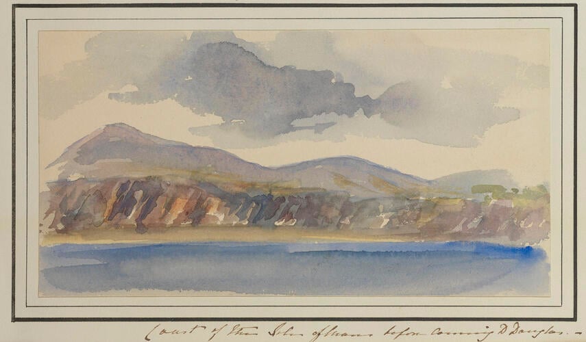 Master: Queen Victoria and Prince Albert's Album Vol. I.
Item: Coast of the Isle of Man before coming to Douglas
