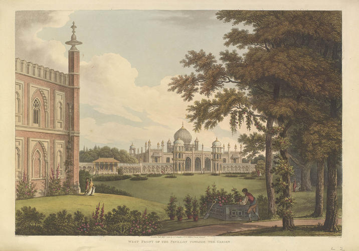 Item: WEST FRONT OF THE PAVILION TOWARDS THE GARDEN Item: WEST FRONT OF THE PAVILION TOWARDS THE GARDEN