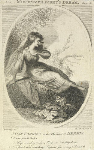 Miss Farren in the Character of Hermia Miss Farren in the Character of Hermia