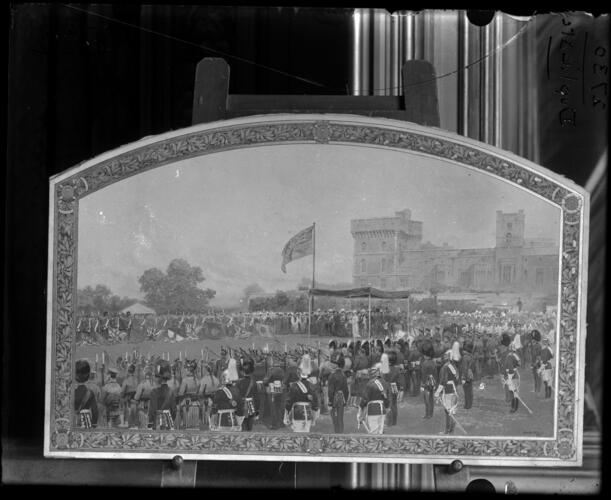 Glass Plate Negative of a painting Glass Plate Negative of a painting