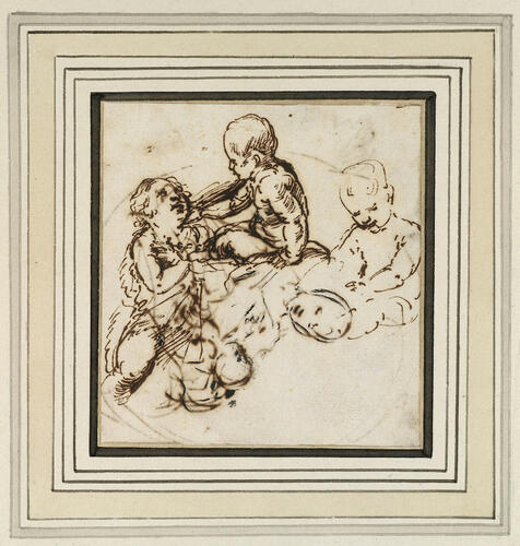The Christ Child with the Infant Baptist; The Madonna and Child (verso)