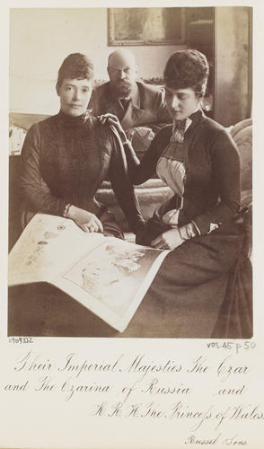 Tsar Alexander III and Tsarina of Russia and Alexandra Princess of Wales Tsar Alexander III and Tsarina of Russia and Alexandra Princess of Wales
