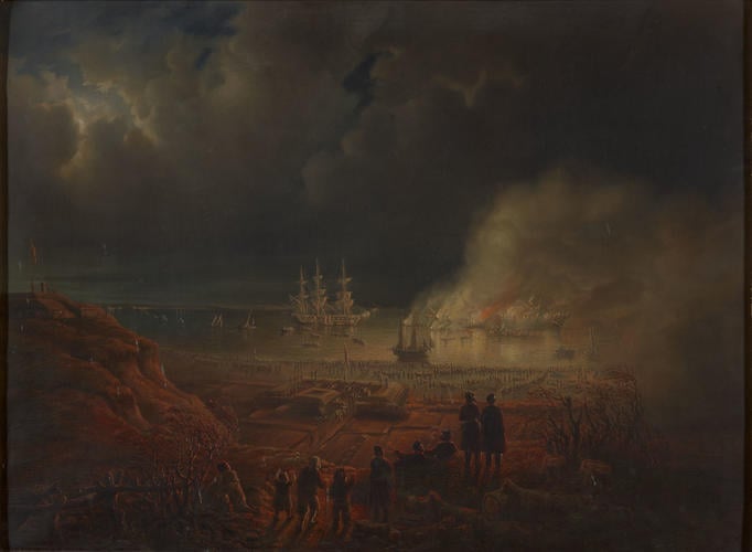 Sea Fight at Eckernforde, 5 April 1849