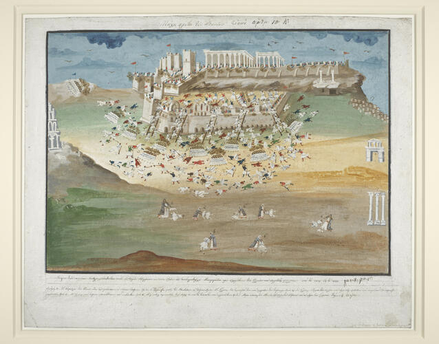 Illustrations of events in the Greek War of Independence: 10. First Battle of Athens Illustrations of events in the Greek War of Independence: 10. First Battle of Athens