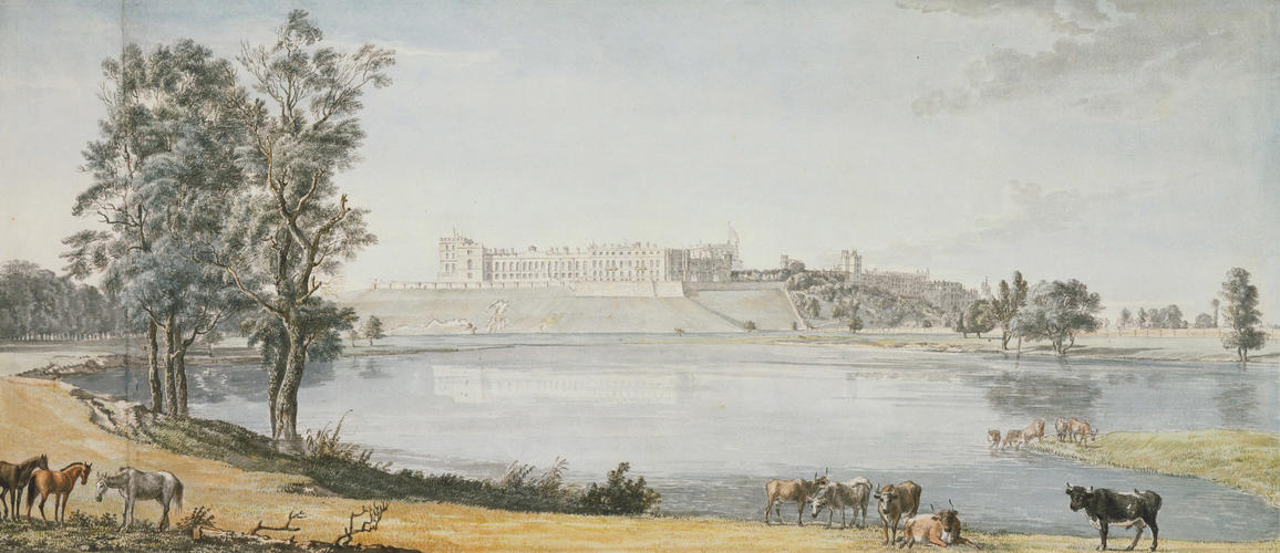 The north front of the Castle from the Maestricht Pond