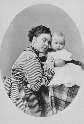 Victoria, Crown Princess of Prussia, and her son, Prince Waldemar, 1868 [in Portraits of Royal Children Vol. 13	1868-69]
