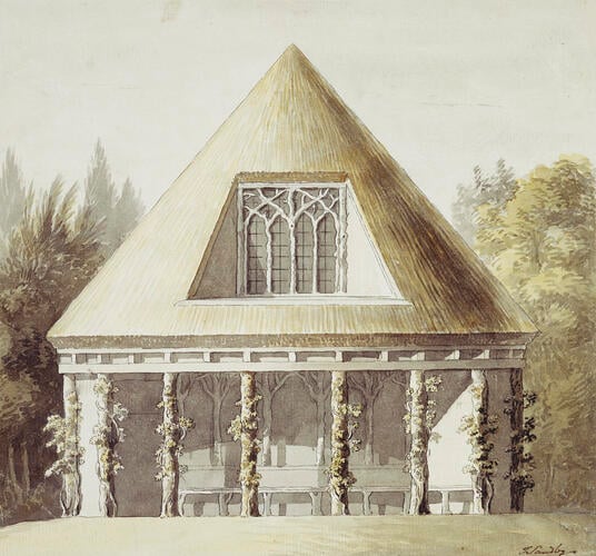 A design for a rustic summer house