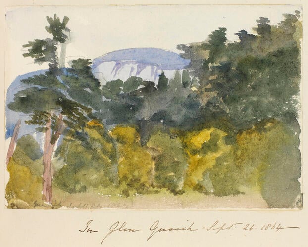 Master: SKETCHES FROM NATURE V. R. 1863 TO 1867
Item: In Glen Quoich