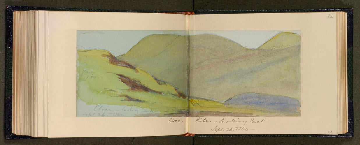 Master: SKETCHES FROM NATURE V. R. 1862 TO 1864
Item: Clova Hills - Looking East