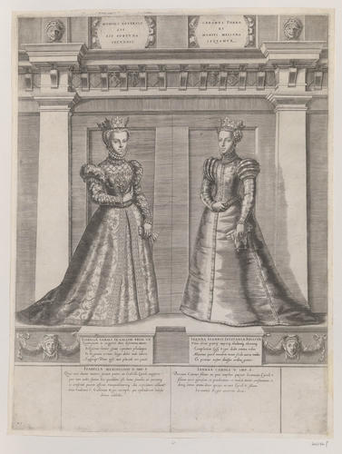Master: [Engravings of early French rulers from Clovis I, King of the Franks to Sigebert I, King of Austrasia, and Elisabeth of Austria, Queen of France with Joanna of Austria, Princess of Portugal]
I