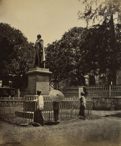 Statue of Sir Edward Barnes, Ceylon, now Sri Lanka: Prince of Wales Tour of India 1875-6