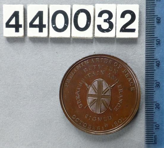 Medal commemorating the signing of the Preliminaries for the Peace of Amiens, 1801