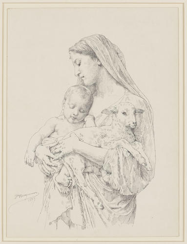 The Madonna and Child with a lamb