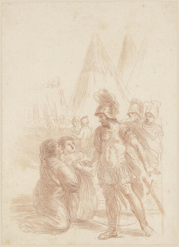 Veturia and Volumnia beseeching Coriolanus to spare Rome Veturia and Volumnia beseeching Coriolanus to spare Rome