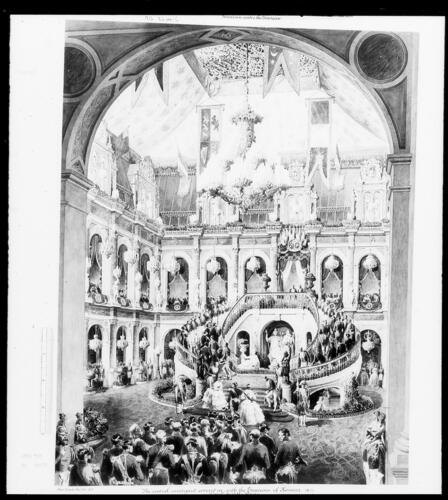 Central Courtyard with the Staircase of Honour at the Hôtel de Ville, 23 August 1855