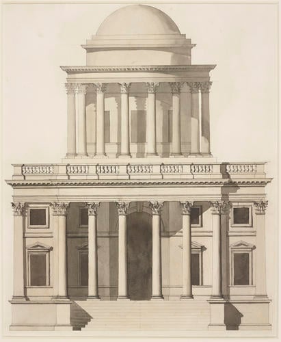 A design for a domed Corinthian building