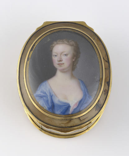 Snuff box with inset miniature of Anne, Princess Royal (1709-1759)