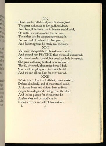 Eros & Psyche : a poem in XII measures / by Robert Bridges ; with wood-cuts from designs by Edward Burne-Jones Eros & Psyche : a poem in XII measures / by Robert Bridges ; with wood-cuts from designs by Edward Burne-Jones