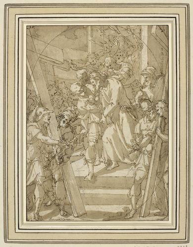 Christ about to bear the Cross