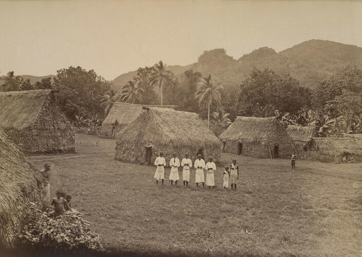 The Cruise of the HMS Bacchante 1879-82: Students at Buretta, back of Ovalau The Cruise of the HMS Bacchante 1879-82: Students at Buretta, back of Ovalau