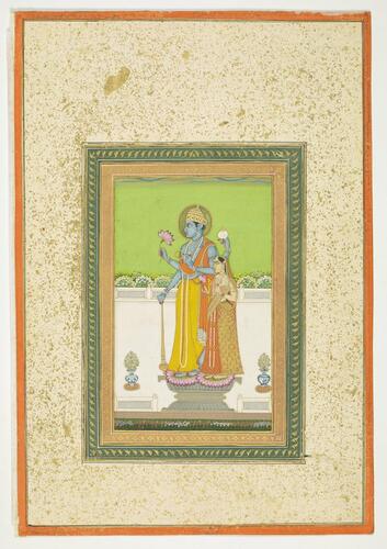 Master: Album of paintings of Hindu gods
Item: ?????? ??????? Vishnu and Lakshmi Master: Album of paintings of Hindu gods
Item: ?????? ??????? Vishnu and Lakshmi