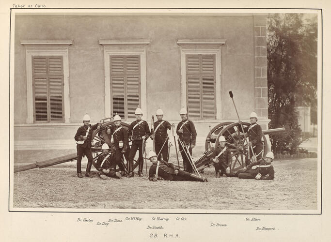 Soldiers from the Royal Horse Artillery who served in the Anglo-Egyptian War Soldiers from the Royal Horse Artillery who served in the Anglo-Egyptian War