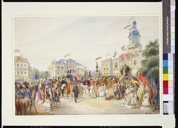 Entry of the Queen and Prince Albert into Coburg, 19 August 1845